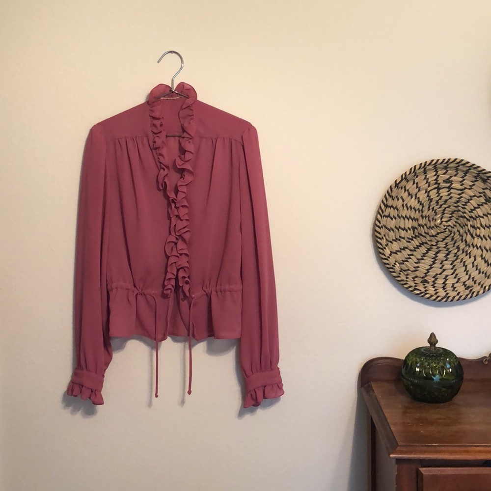 Vintage Pink Blush Blouse